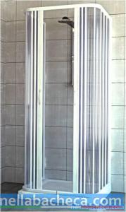 Box doccia in PVC 3 lati 70 x 70 x 70 cm, h 185 cm apertura centrale