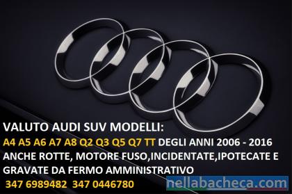 Veicoli Audi incidentati in fermo amministrativo