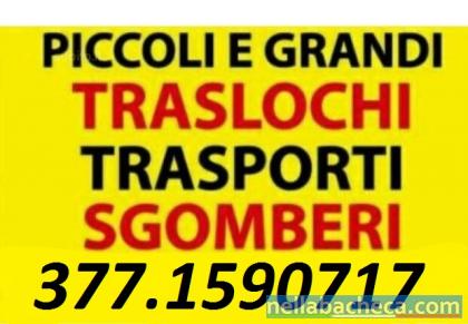 TRASLOCHI TRASPORTI E SGOMBERI ECONOMICI OVUNQUE 7GG SU7