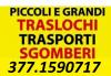 TRASLOCHI TRASPORTI E SGOMBERI ECONOMICI OVUNQUE 7GG SU7