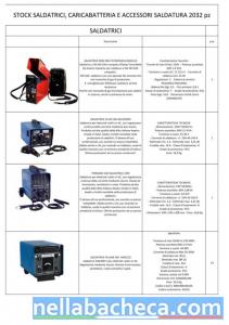 Stock saldatrici, caricabatterie e accessori vari 2032pz