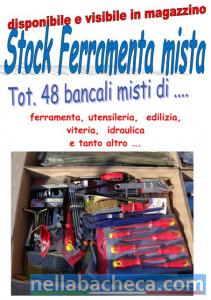 Stock ferramenta 48 bancali